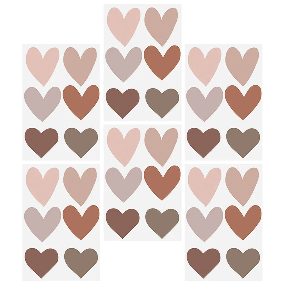 

Wall Sticker Heart Decal Stickers Background Loving Room Decals Mural Wallpaper Pvc Decor Morandi Nursery Removable Love
