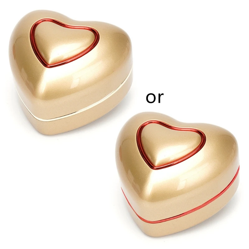 В форме сердца светодиодный светильник обручальное кольцо коробка обручальные