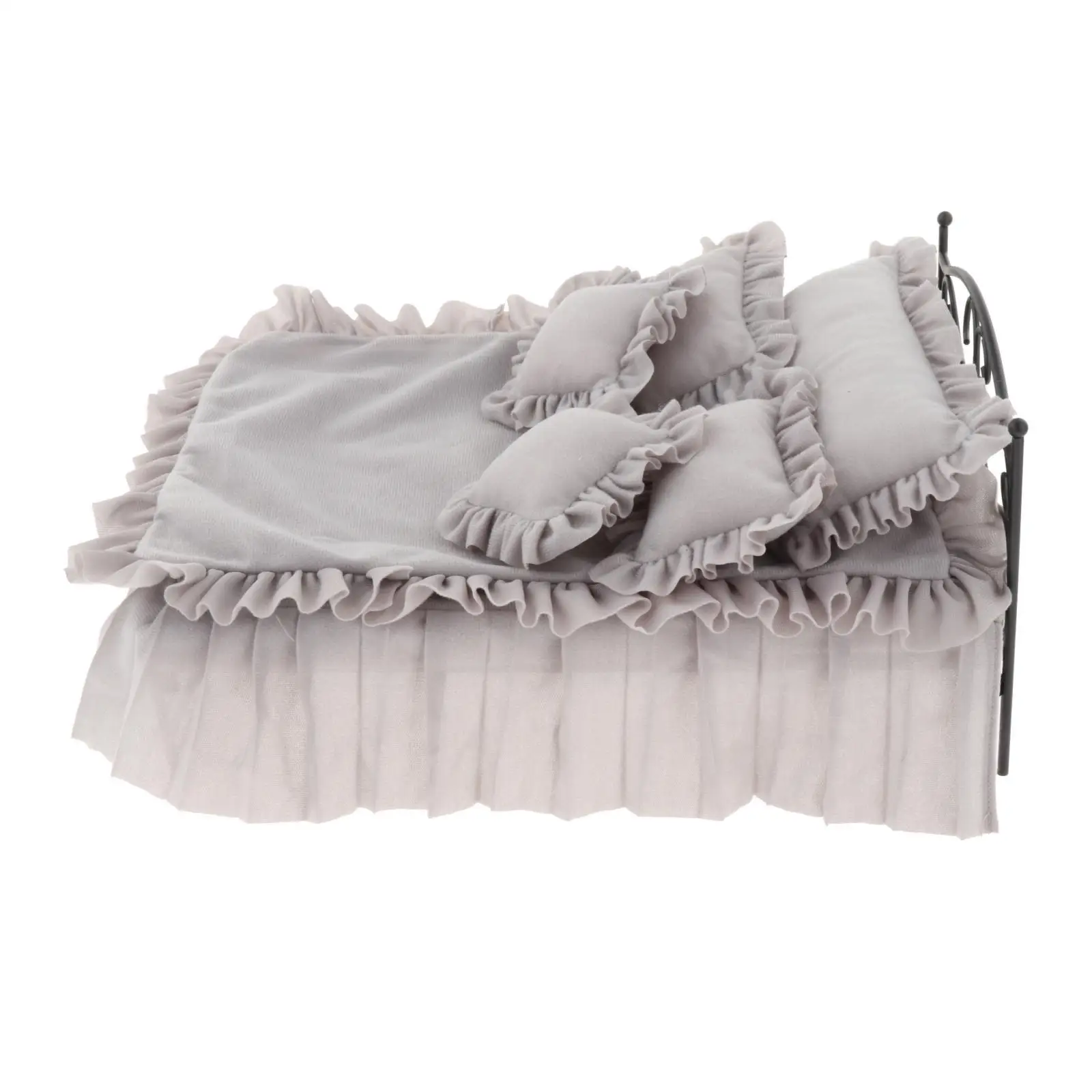 

Имитация масштаба 1/6 кованая железная кровать мебель модель для сцены реквизит украшения