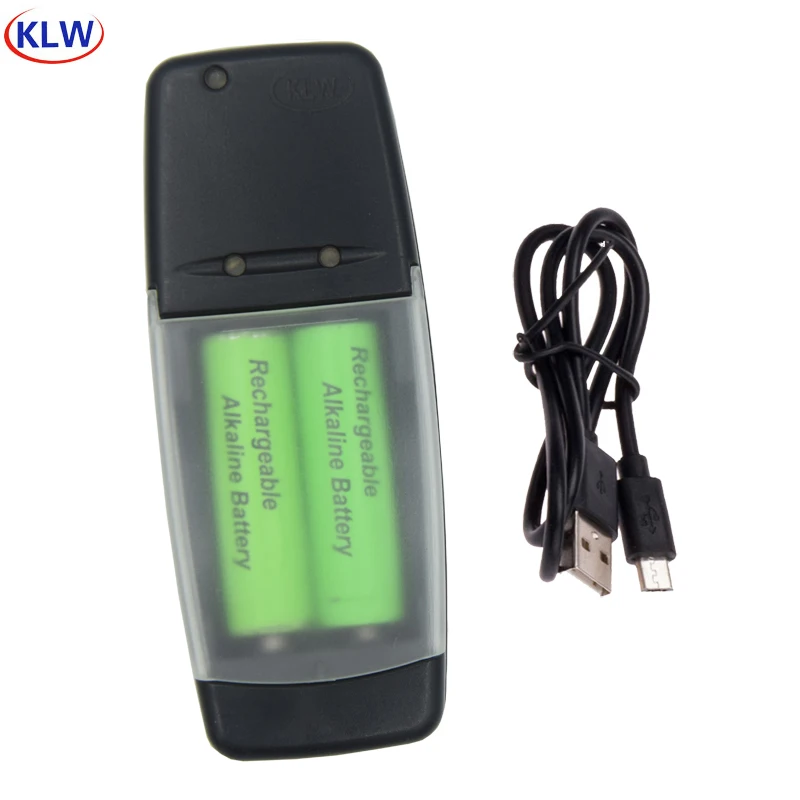 Умное зарядное устройство с 2 слотами USB для перезаряжаемых щелочных батарей AAA 1 5