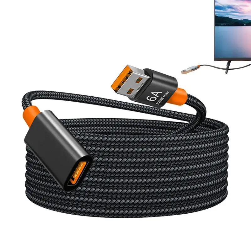 [해외] USB 익스텐션 코드 USB 3.0 연장 코드  나일론 편조 긴 USB 케이블  마우스 키보드 플래시 드라이브 프린터용 고속 데이터 전송
