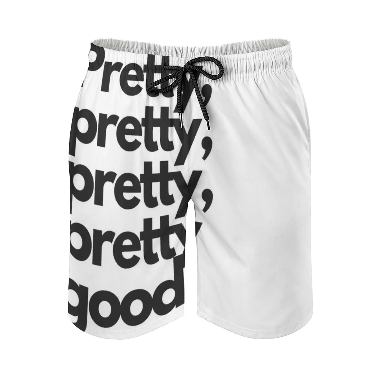 

Pretty Good Men's Sports Short Beach Shorts Surfing Swimming Boxer Trunks Comedy Quote Curb Tv Show Larry David Sitcom Hbo