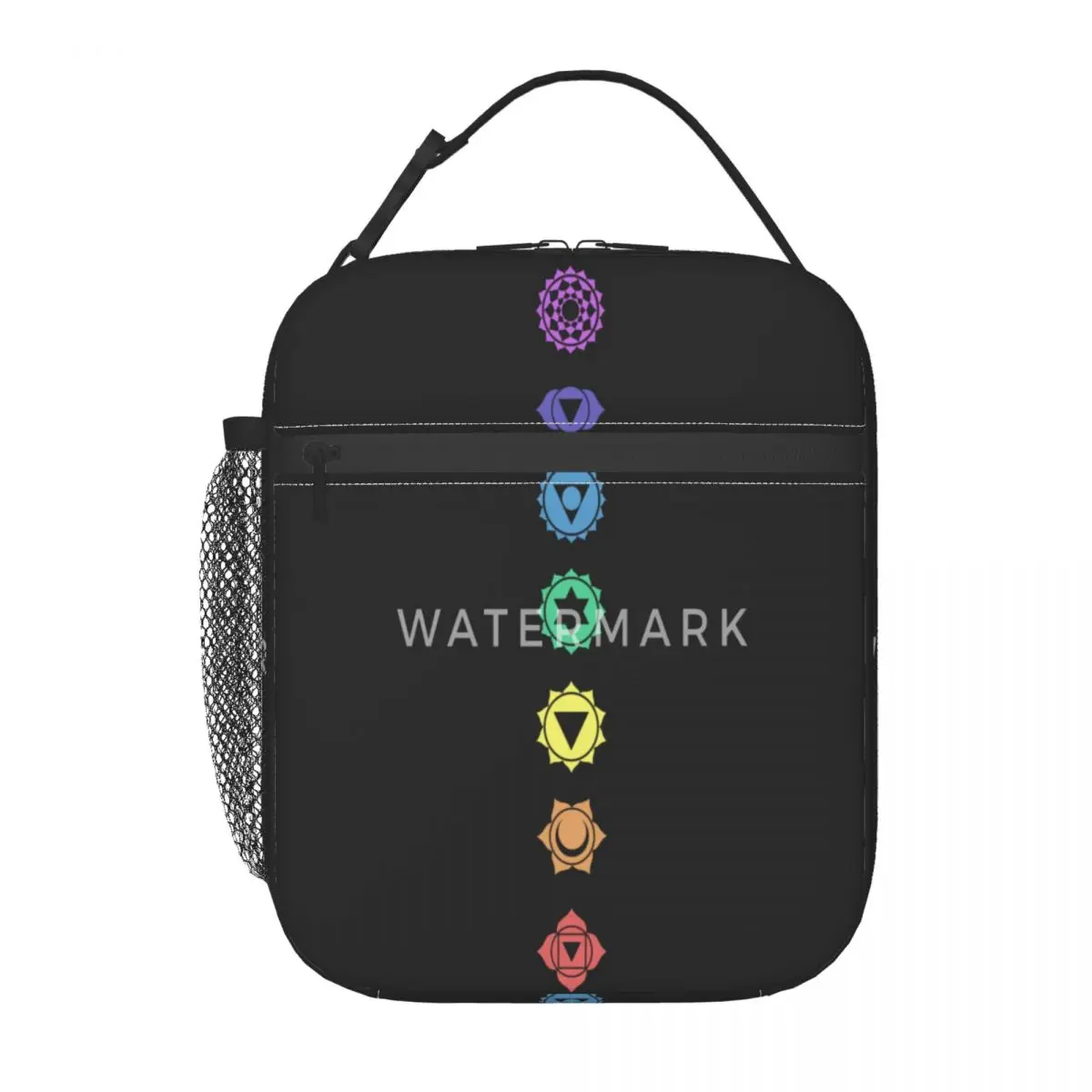 

Чакра-Ци-рейки-кристаллы-графика-двухцветная-сумка для обеда, популярный портативный подарок на день рождения, настраиваемый
