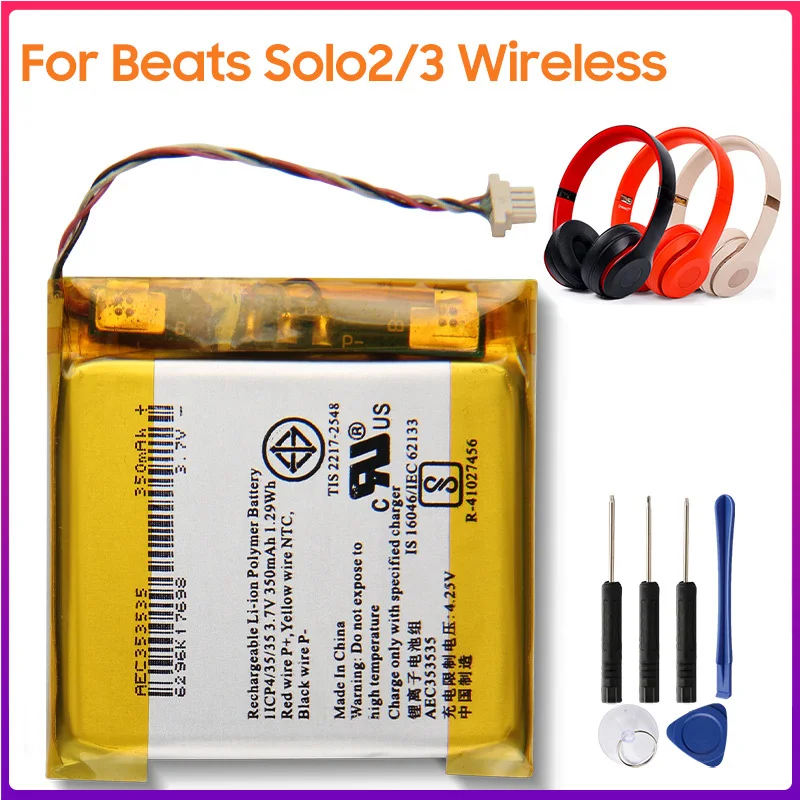 

Original Battery AEC353535 For Beats Solo 2.0 3.0 Authentic Battery 350mAh