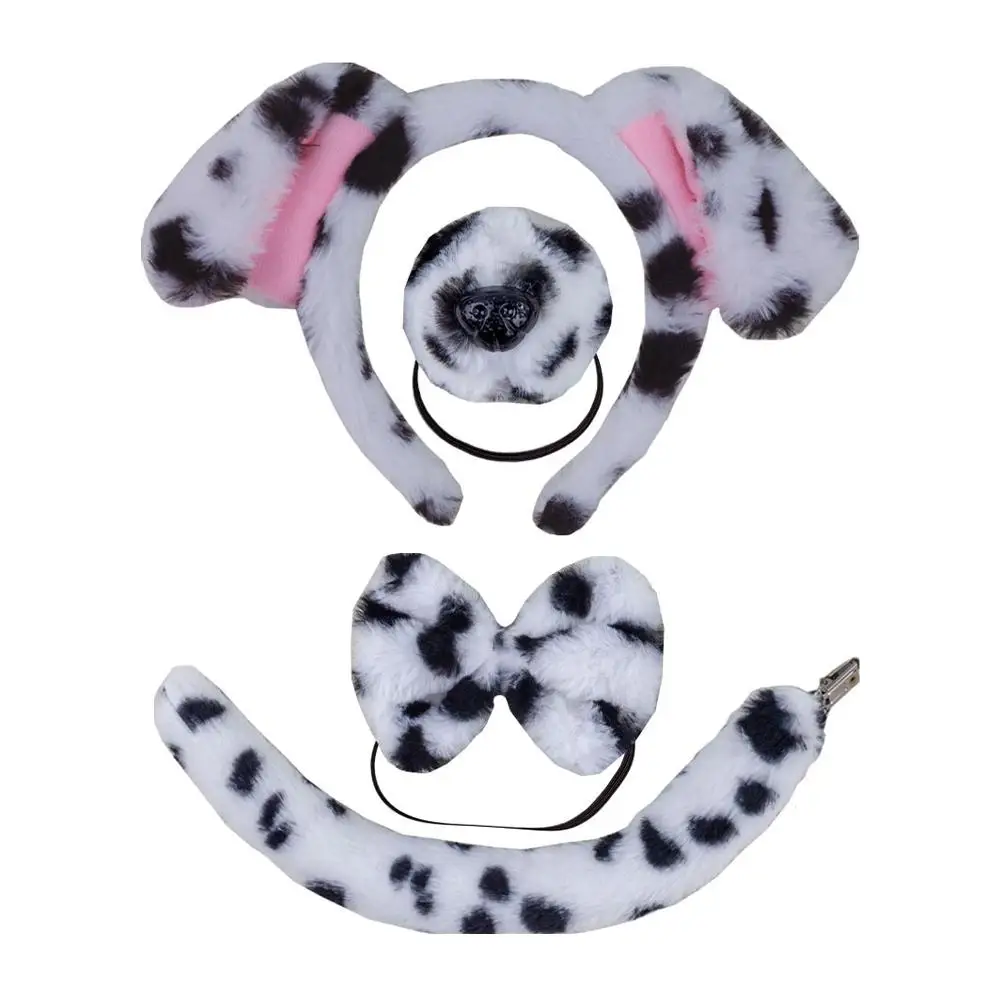 Забавный комплект с ушками и хвостом животных на Хэллоуин праздничная