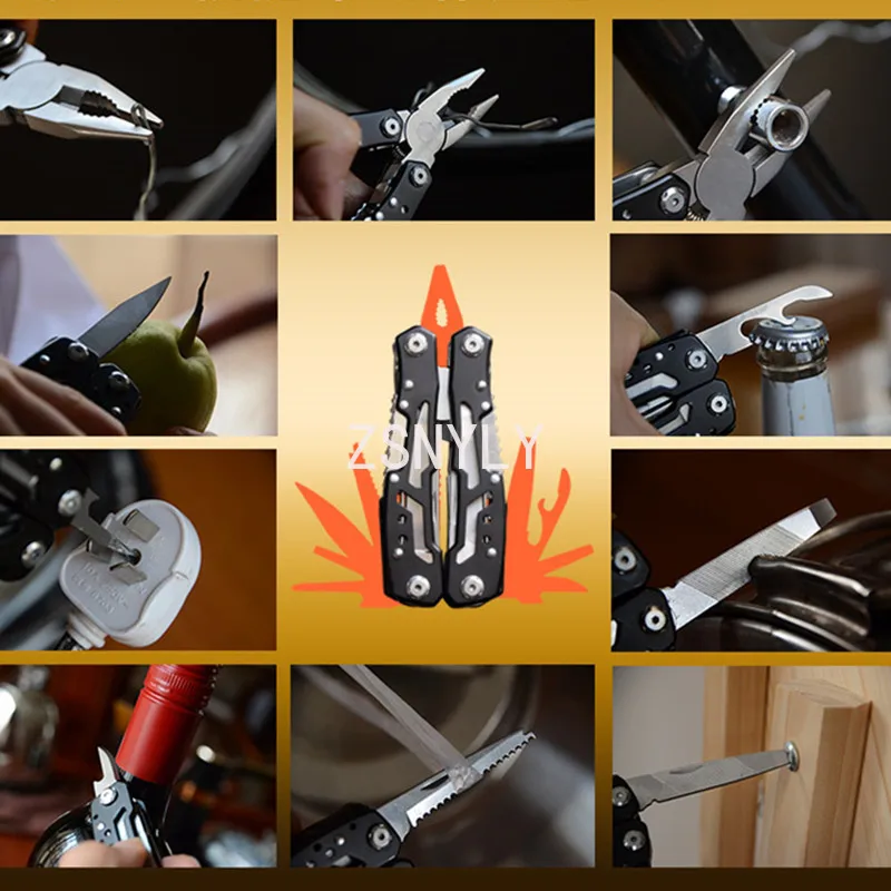 Многофункциональный складной нож-плоскогубцы мультитул карманные портативные инструменты универсальные ремонт нержавеющей стали.
