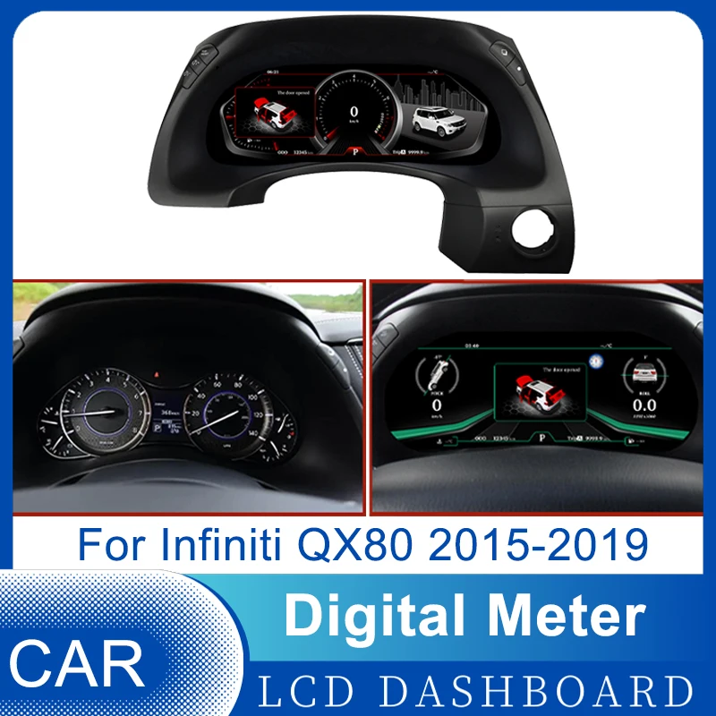Новейшая автомобильная ЖК-цифровая панель приборной панели для Infiniti QX80 2015 2016 2017