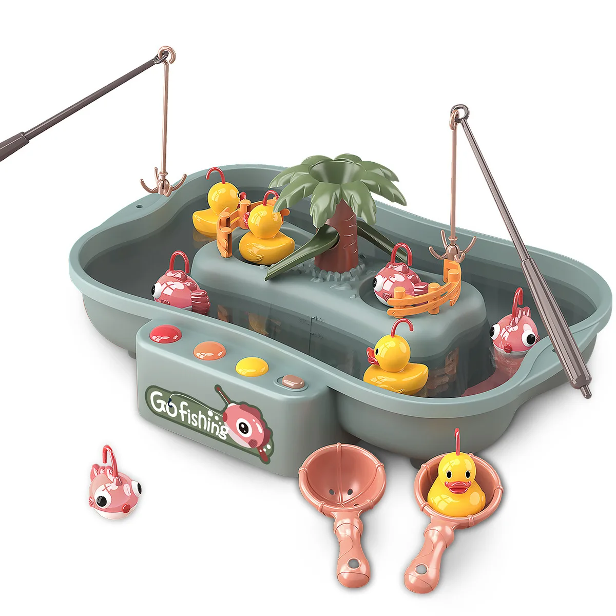 

Игрушки для купания для детей, игрушки для рыбалки, детская игрушка для купания, музыкальная игрушка Монтессори для детей от 2 до 4 лет, игруш...