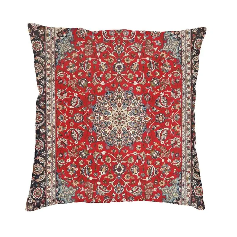 Antique Persian Rug Throw Pillow Case 40*40cm Sofa Bohemian Ethnic Kilim Carpet Cushion Cover Pillowcover Double-sided Printing