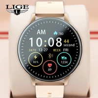 lige nfc smart watches women men ip68 waterproof sports fitness tracker watches dynamic heart rate new bluetooth call smartwatch