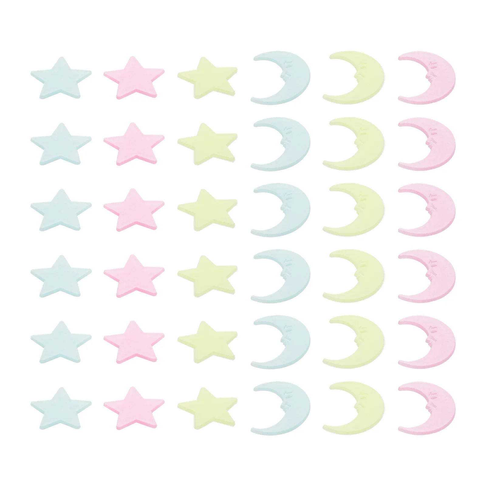 

200 Pcs Star Fluorescent Stickers Home Décor Luminous Decals Decorate Nursery Wall Decor Glow Wall Decals Child