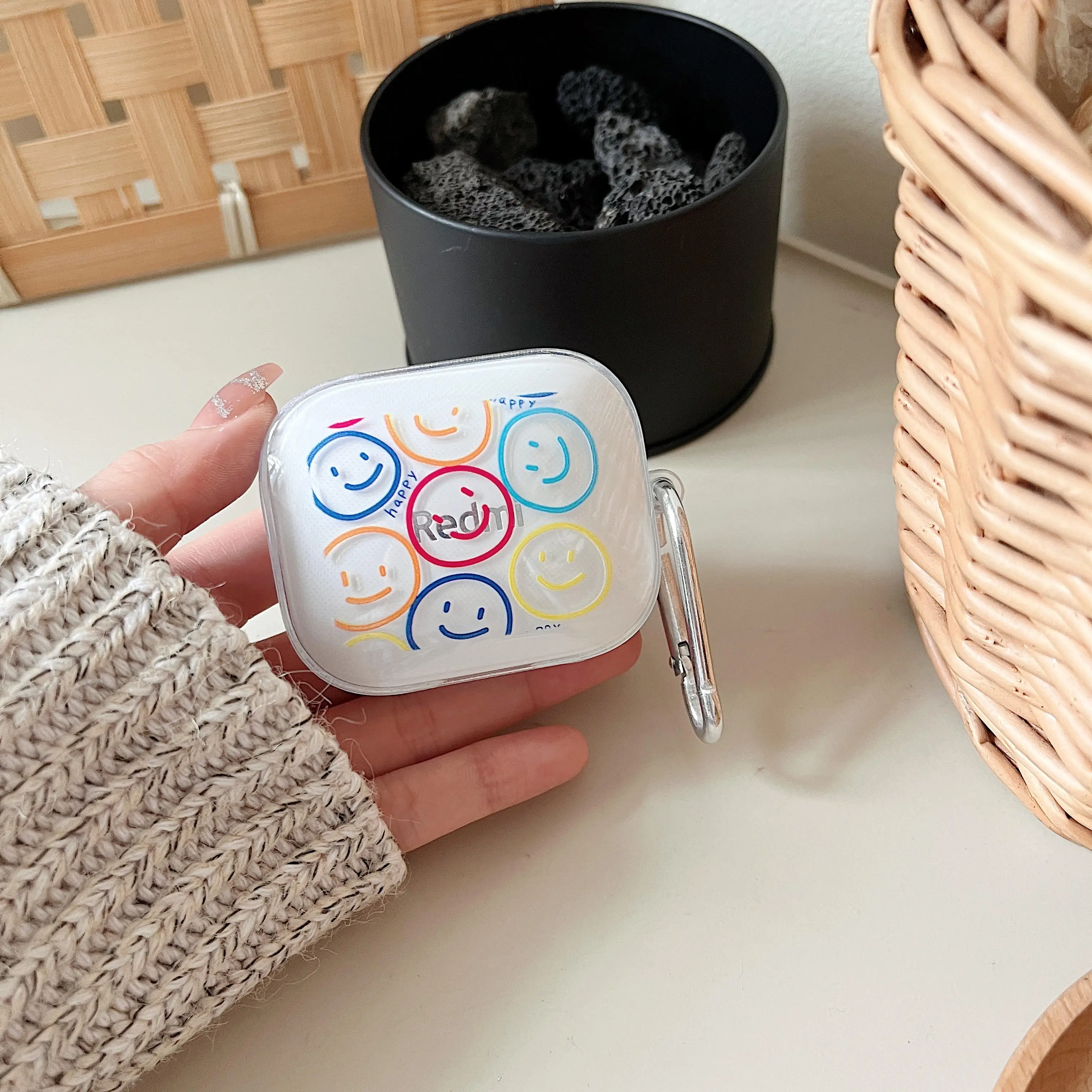 1 Шт. Защитный Чехол Для Redmi Buds 5 С Ремешком Милыми Узорами — Аксессуаров Наушников