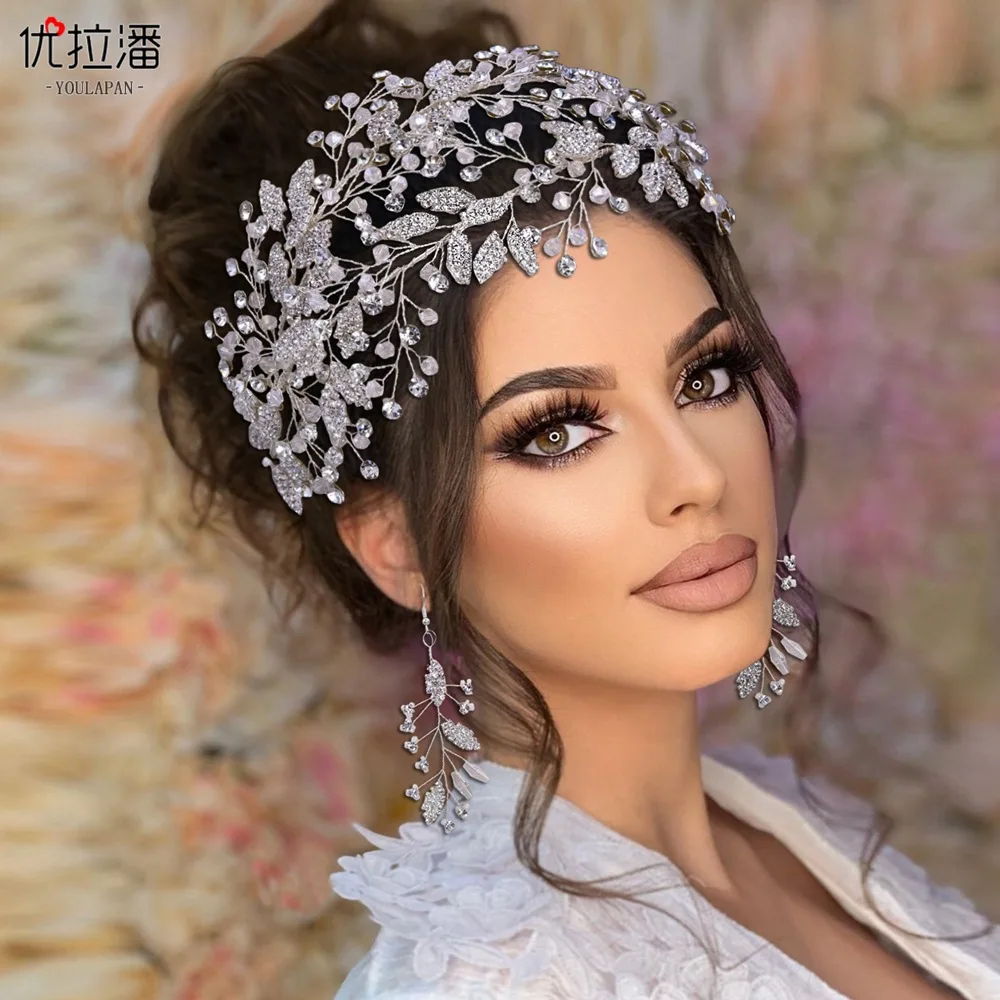 

Bridal Headdress Flower Rhinestone Hollowed Out Hair Accessories Dress Accessories Noble and Elegant Hair Accessories for Women