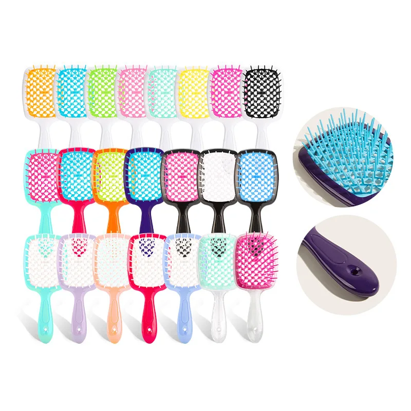 1pcs Wide Teeth Air Cushion Combs Women Scalp Massage Comb Hair Brush Hollowing Out Home Salon DIY Hairdressing Tool