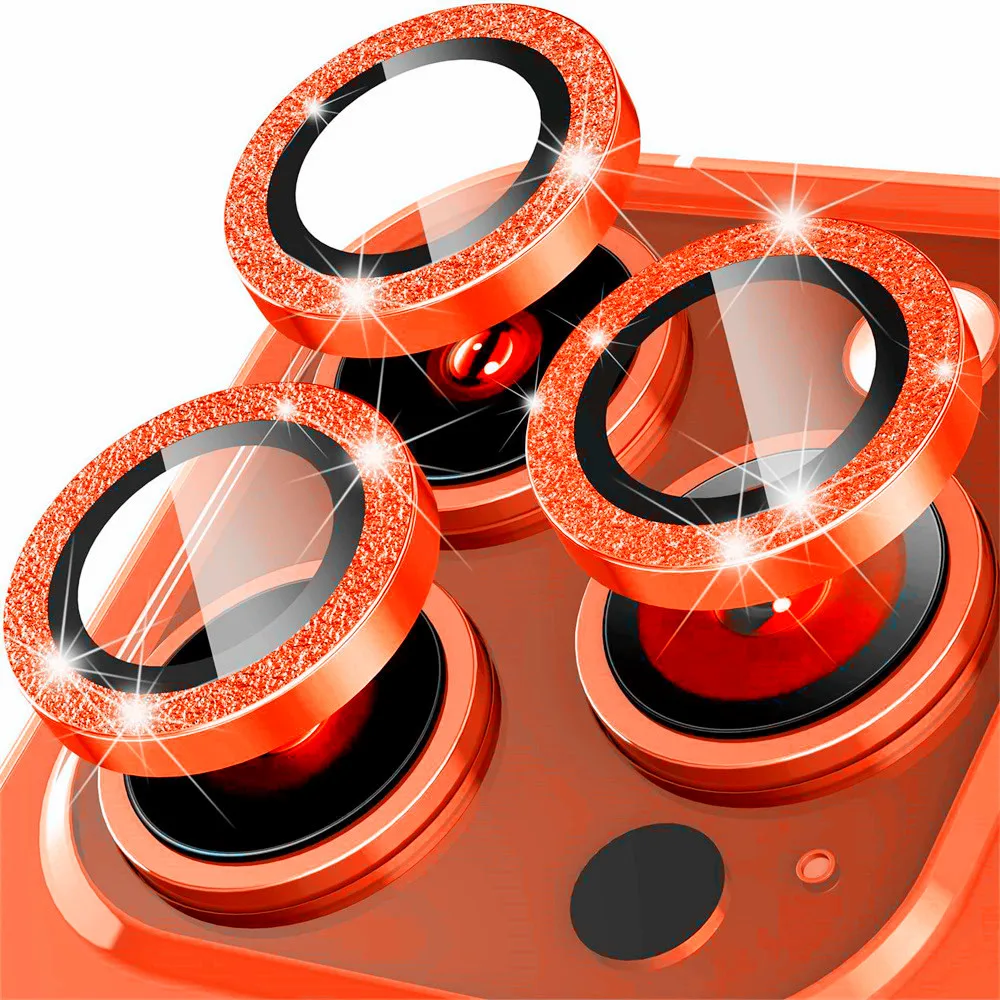 100pcs Luxury Glitter Diamond Camera Lens Protector For iPhone 11 12 13 mini 14 Pro Max Back Camera Glass Protector Sticker Cap