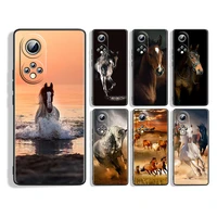 running horse clydesdale silicone cover for honor 60 50 se 30 3i 20 20s 10 10i 10x 9x 8x 8a 7a pro lite phone case coque