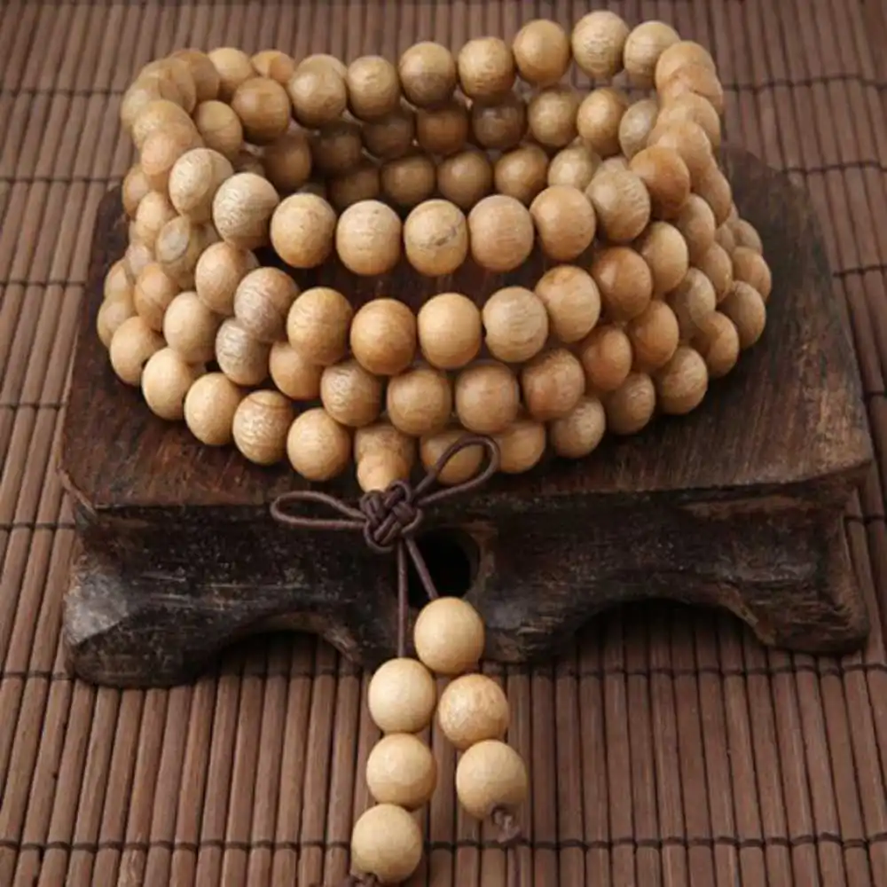 

8MM Camphorwood Cuff Men Mala Buddha Lucky Bracelet Gift Pray Elegant spread Diy Healing Relief Restore Souvenir Wrist Mental