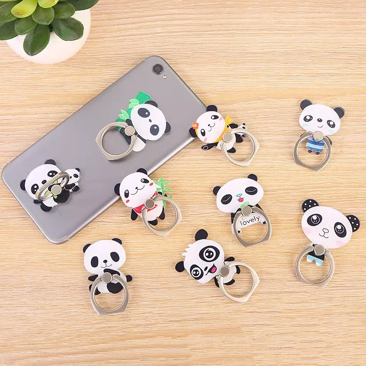 

Panda Bear Cute Animal Mobile Phone Stand Holder Finger Ring Smartphone Cartoon Holder Stand for All Phone