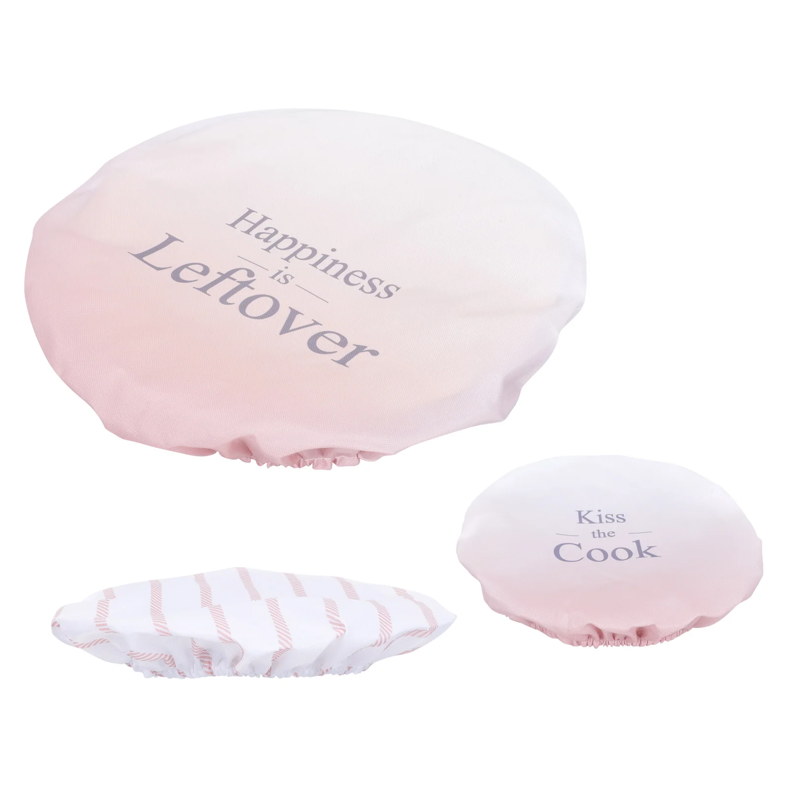 

3pcs Elastic Band Bowl Covers Washable Reusable Refrigerator Bowl Cloth Lid