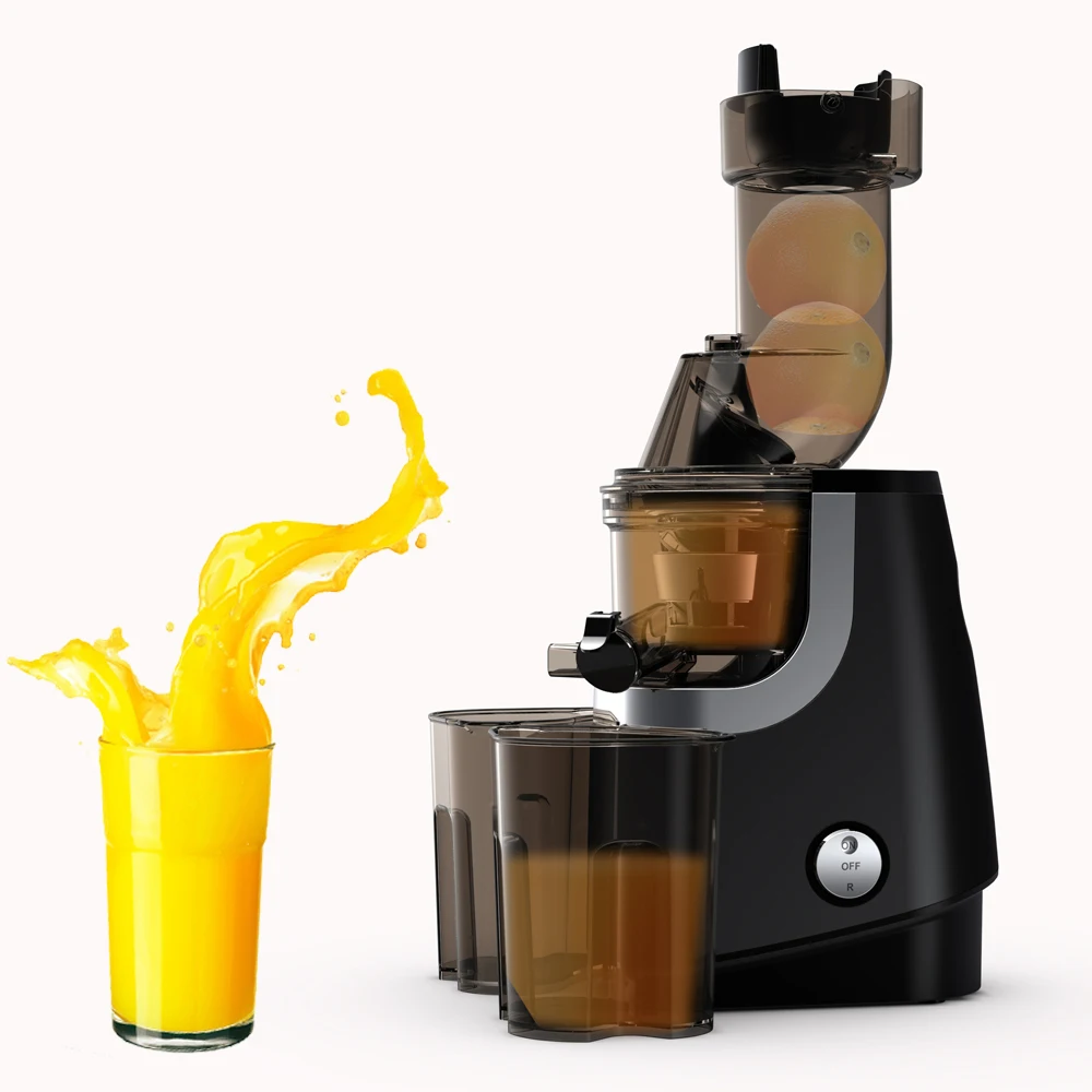 Big mouth Low speed high yields rate hydraulic slow cold press masticating juicer