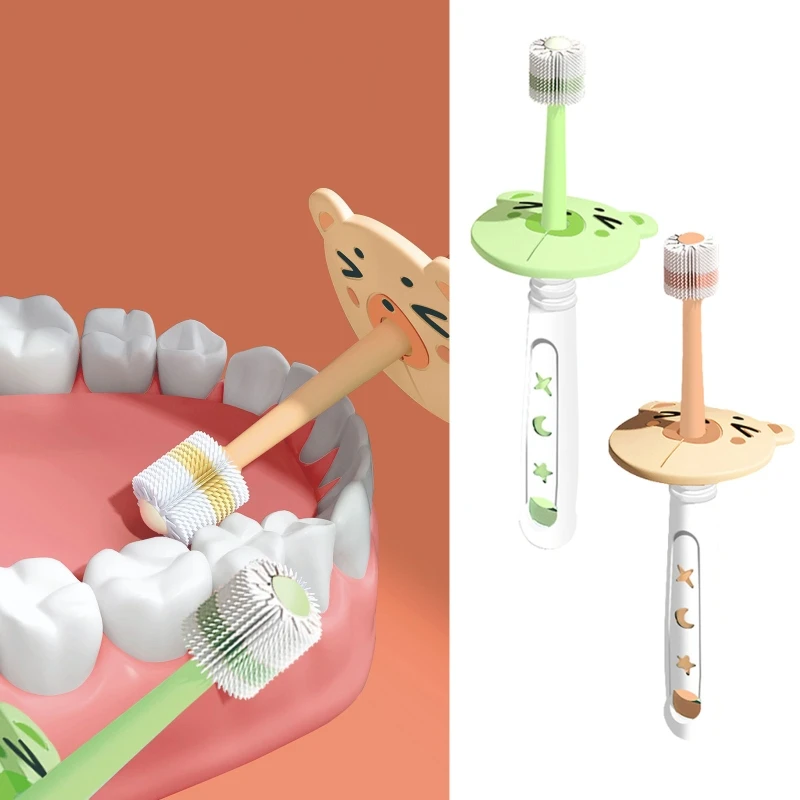 

Зубная щетка 57EE детская с мягкой щетиной, вращающаяся на 360 градусов