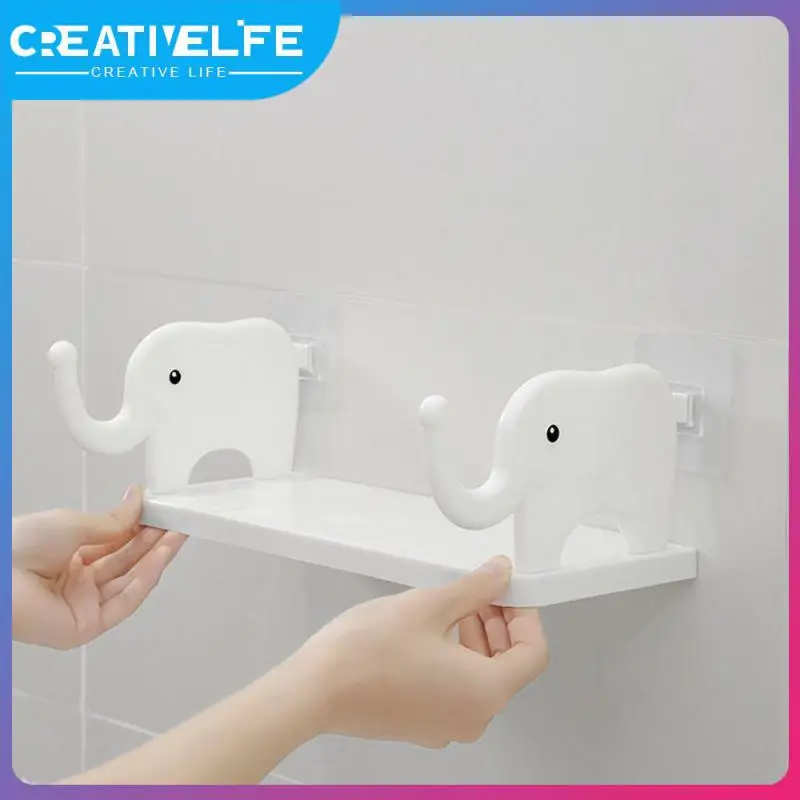 

Adding Color To Life. Stable Placement Bathroom Products Fun And Cute Elephant Guardrail Hook Waterproof And Leak Proof Rack