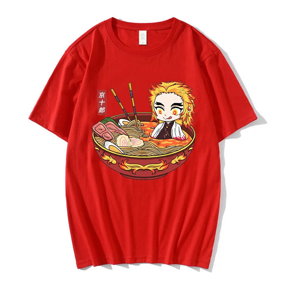 

Anime Demon Slayer Rengoku Kyoujurou T-shirts Short Sleeve T Shirt Harajuku Tops Summer Tee Shirt Oversize Streetwear Men