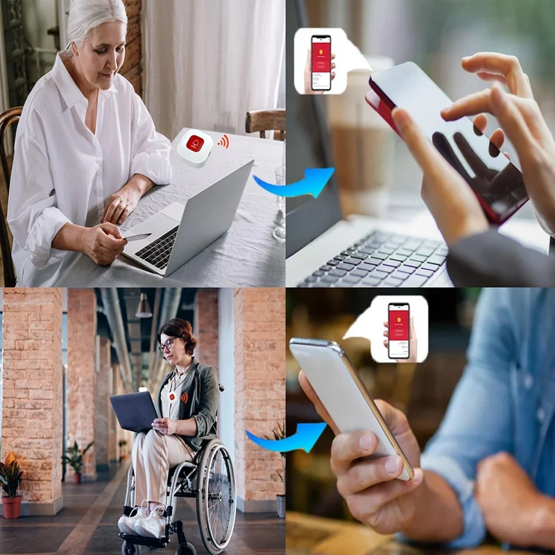 Умная Беспроводная кнопка вызова SOS с использованием Wifi-пейджер для ухода за