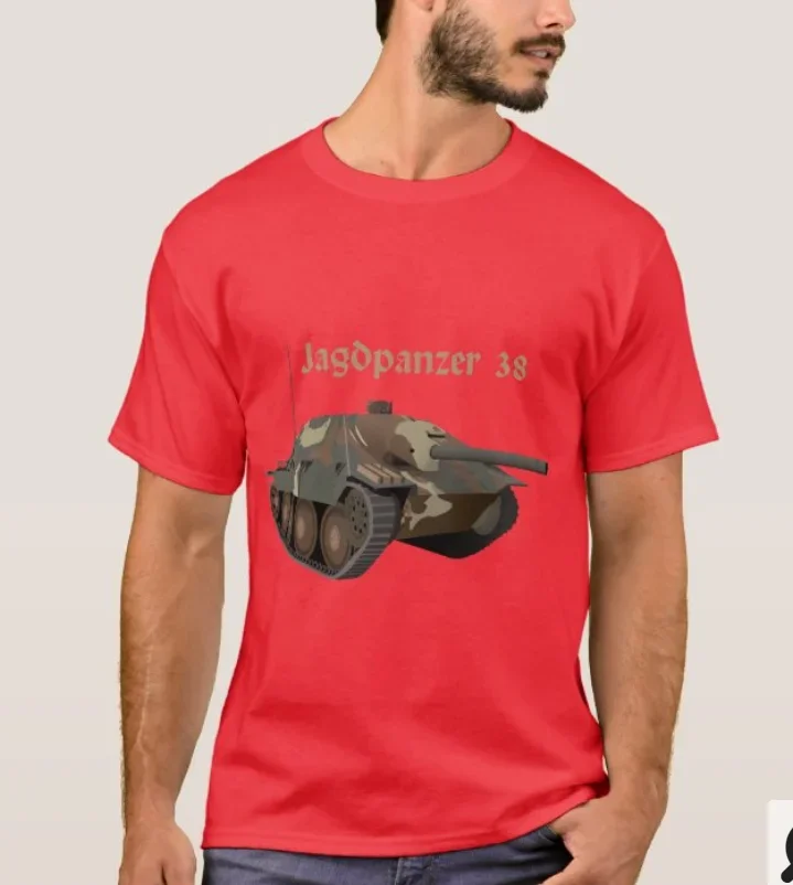 Футболка Greman Army Jagdpanzer 38 майка-разрушитель времен Второй мировой войны