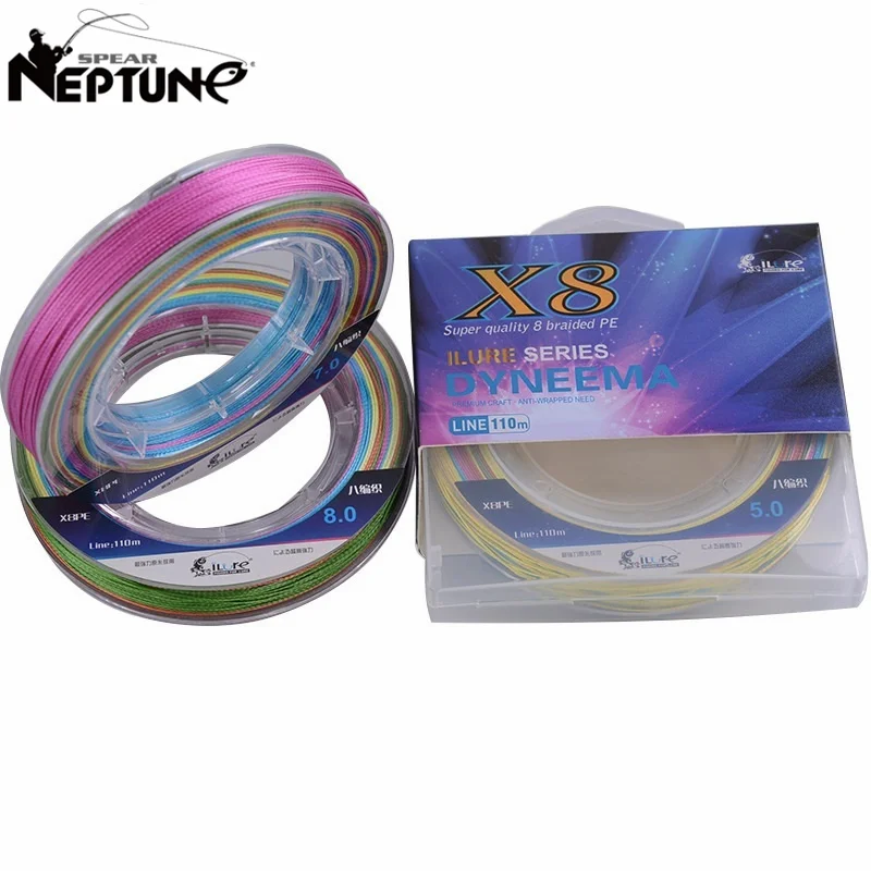 2022 Fishing Line 110M 8 Strands Braided Rope Multifilament Sea PE Line Carp Fly 8x Braided Wire All for Fishing Tool Winter
