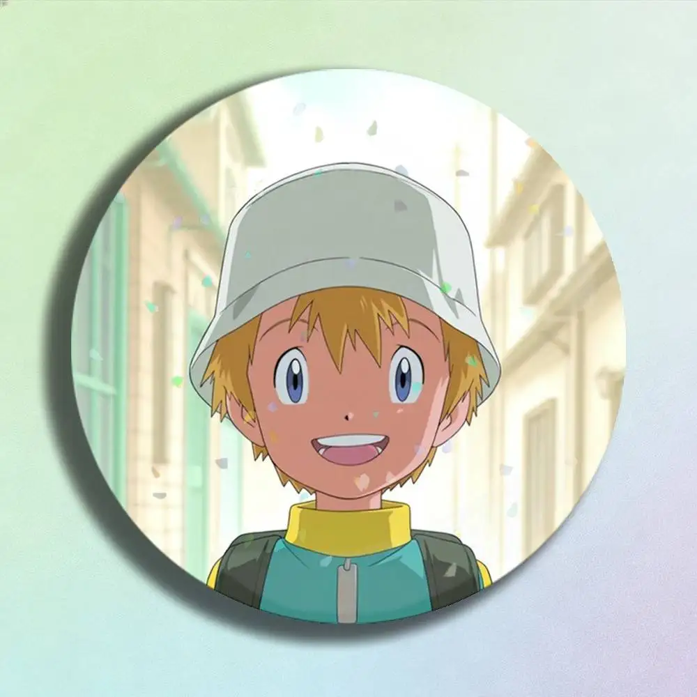Лазерный значок Digimon Takaishi Takeru: креативная брошь-значок для сумок, одежды, головных уборов, декор, подарки для фанатов и коллекционеров (art.: 3920d9765bf3d) - 3920d9765bf3d