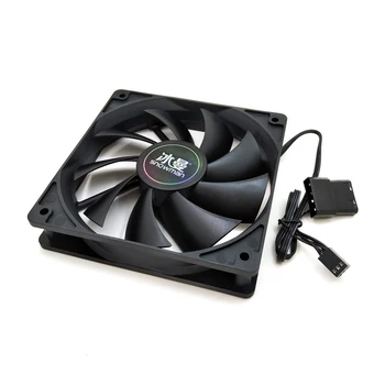 12cm 12V Hydraulic Bearing Chassis Cooler Mute Desktop Computer Case Cooling Fan 4