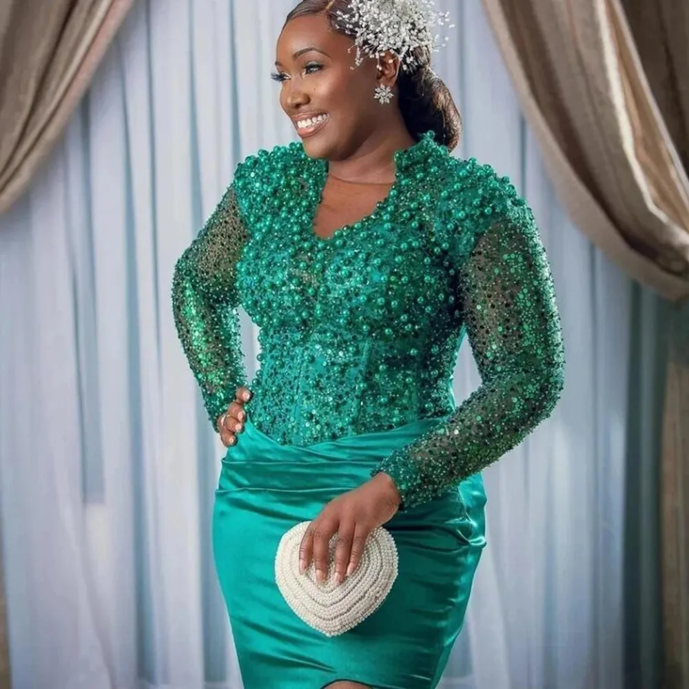 Изысканные платья для выпускного вечера русалки Aso Ebi по индивидуальному заказу