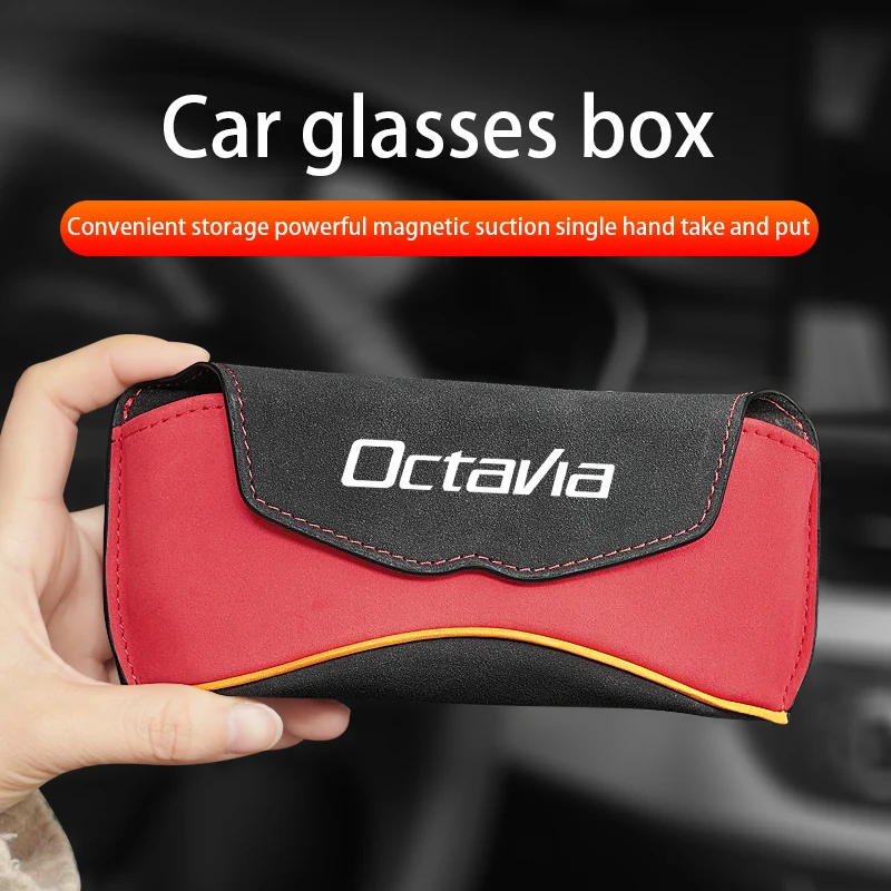 

Автомобильный солнцезащитный козырек, футляр для очков для Skoda Octavia A7 VIRS, автомобильный держатель для солнцезащитных очков, многофункциональный зажим для очков, зажим для купюр, автомобильные аксессуары