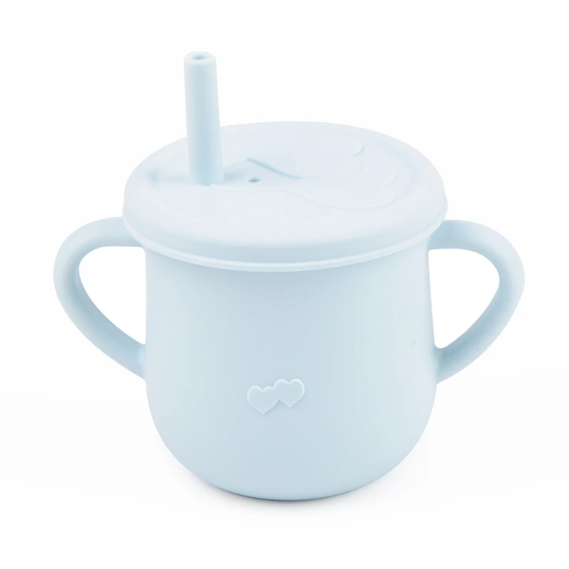 

No BPA Baby Training Cup Silicone Sippy Cups Leakproof Drinking Straw Bottle Soft Drinkware Sippy Cup For Kids Feeding Supplies