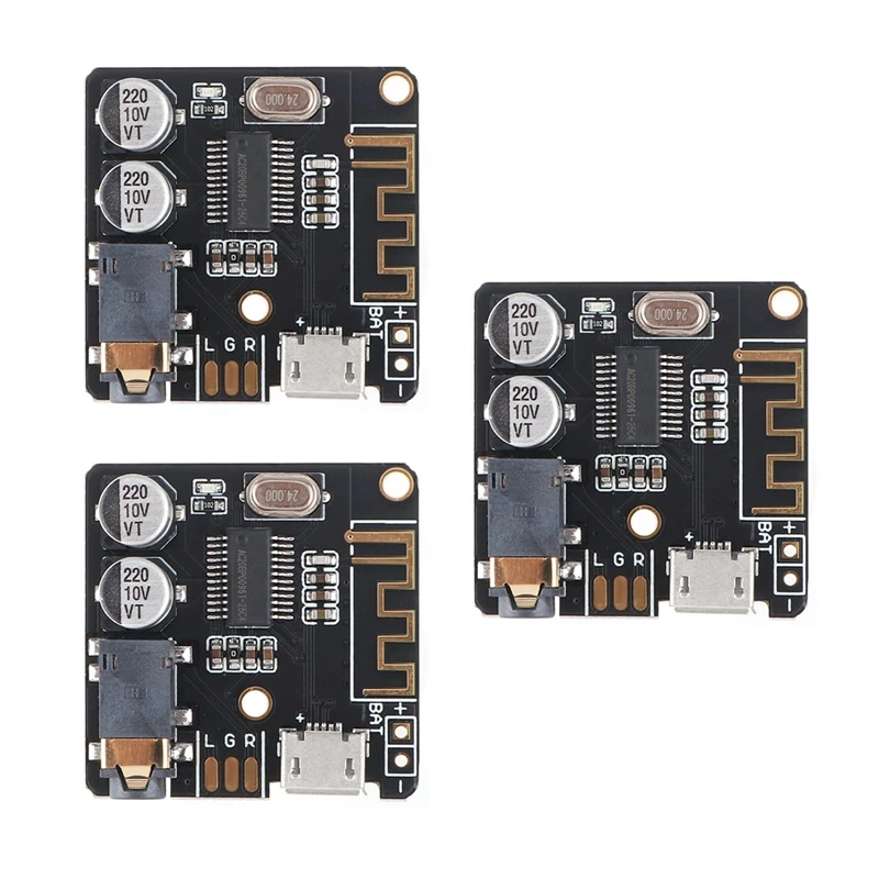 

3 шт., автомобильный Bluetooth-аудиоприемник B T 5,0, 3,7-5 В