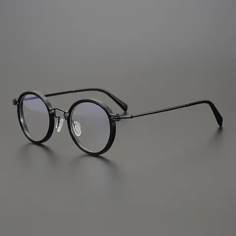 Очки для чтения с интеллектуальным увеличением, мужские очки в круглой оправе в стиле ретро, очки для дальнозоркости, очки в деловом стиле с защитой от синего света от + 1,0 до + 4,0
