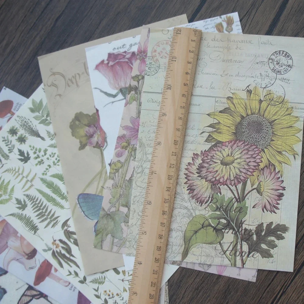 56 шт. DIY Ручная роспись цветок сказка бабочка тема фон крафт бумага набор бирок