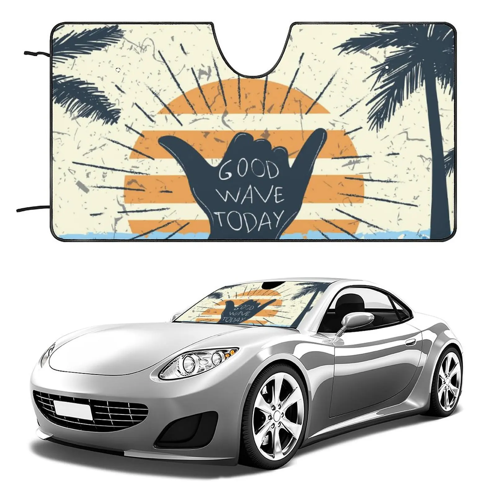 Автомобильный солнцезащитный козырек красивый складной Светоотражающий на