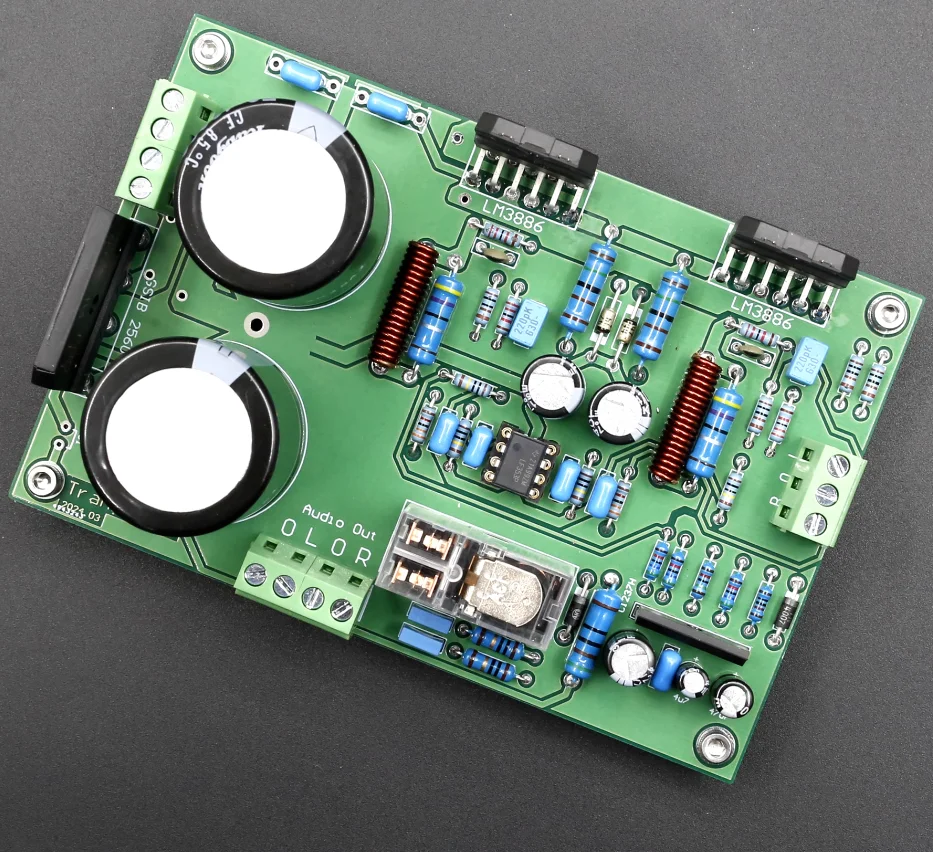 Плата двухканального усилителя LM3886 68 Вт*2