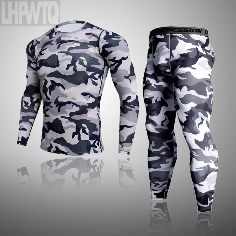 

Men's Thermal Underwear For Men Male Thermo Camouflage Clothes Long Johns Set Tights Winter Compression Underwear Quick Dry