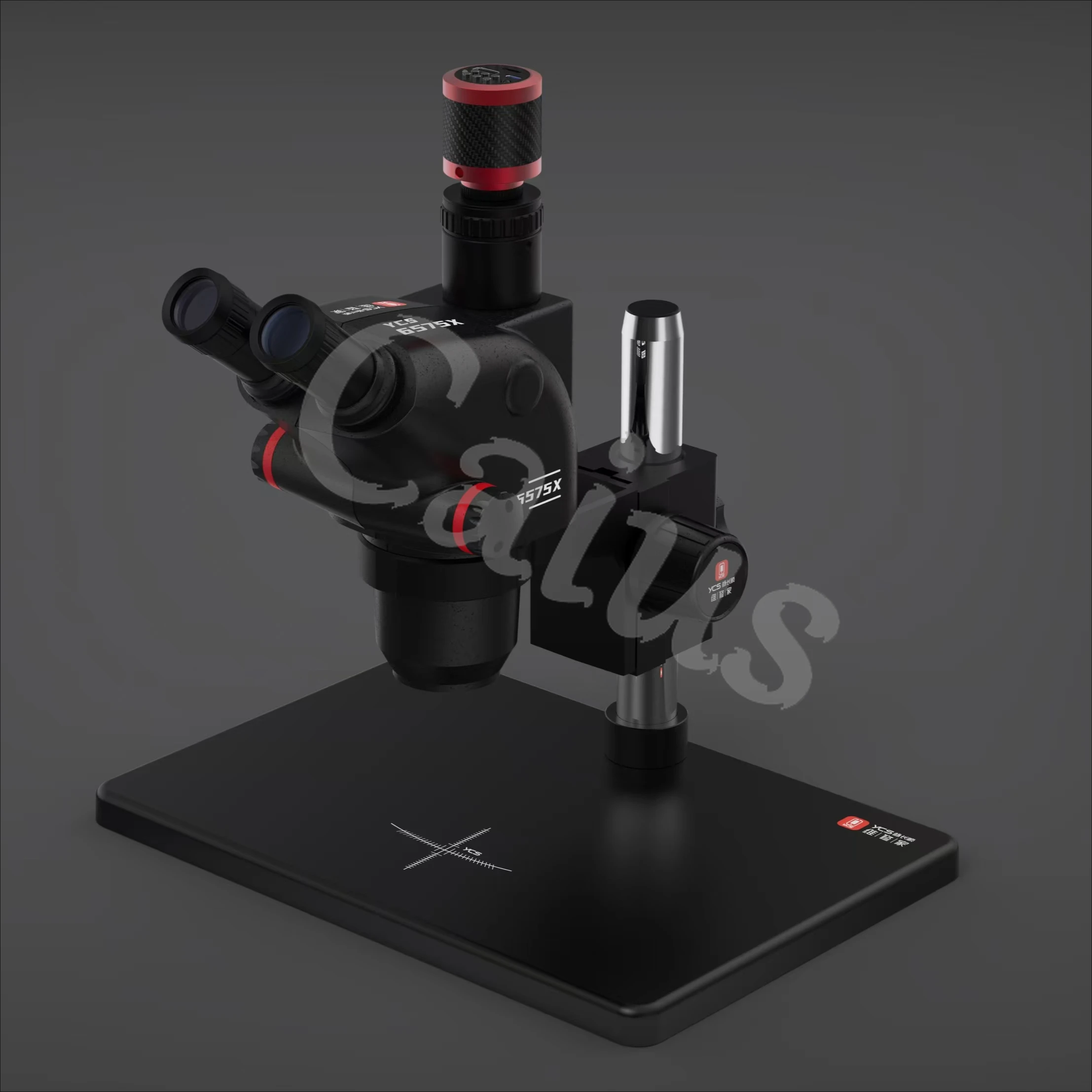 Тринокулярный микроскоп YCS 6575X Ultra HD с большим основанием для ...