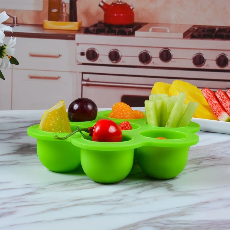 

Случайный цвет силиконовая форма для торта, Детская пищевая добавка, коробка для хранения еды для детей, десерт, поднос для льда