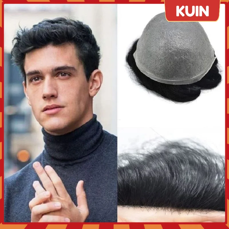 Парик мужской с узлом искусственная кожа 0 08-0 1 мм