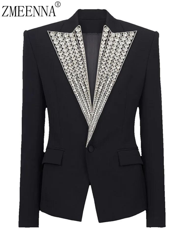 ZMEENNA тяжелая промышленность вышитые расклешенные с одной пуговицей Лоскутные