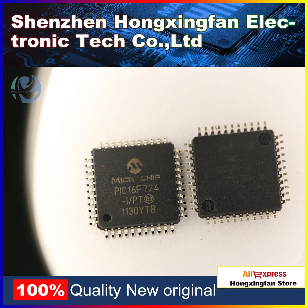 10PCS  PIC16F724-I/PT 8-bit microcontroller MCU TQFP-44 Electronic Component  ic chip