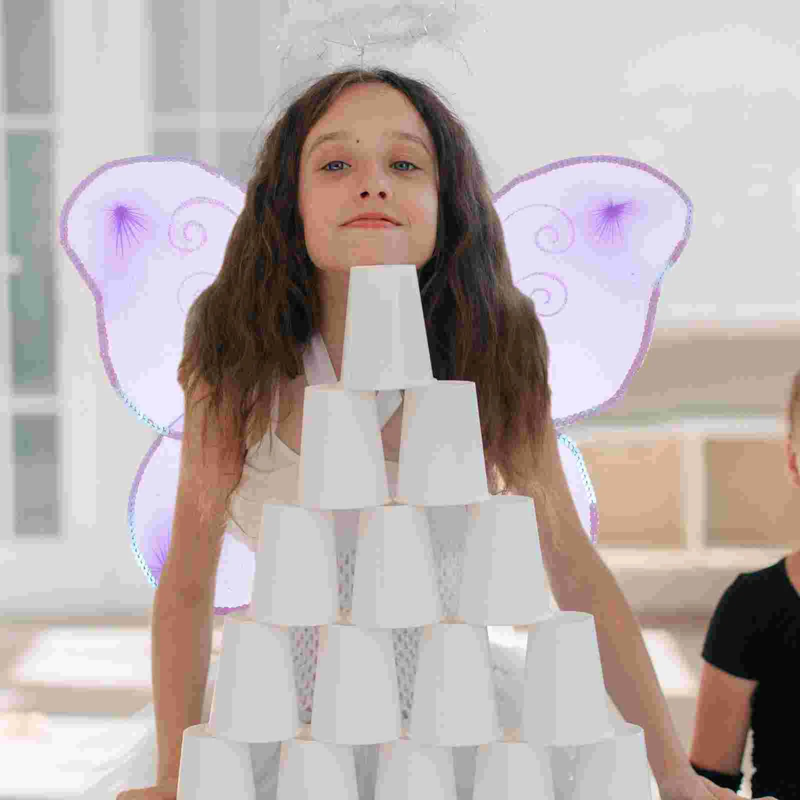 

Girls Butterflies Wings Decoration Fairy Wings Performance Props Dress Up Role Play (Random Style)
