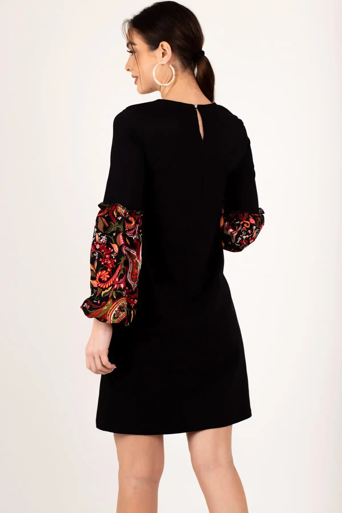 Armonika Женский черный ручка красочные воздушный пузырь платье ARM-19K001215 | Женская