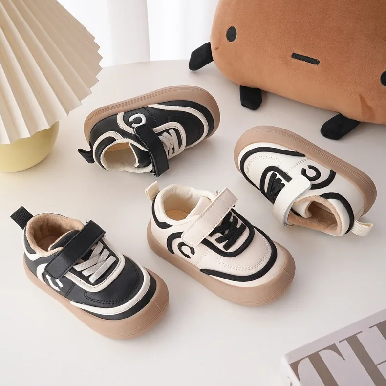 

Delicate Winter Fleece Baby Toddler Shoes Luxury Designer Children Casual Children's Shoes Korean Elegant Birthday Gift Shoes