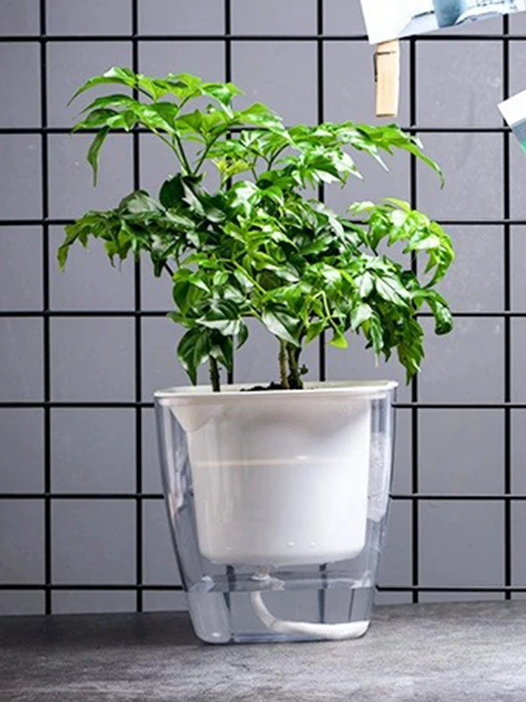 

Flowerpot Self Absorbing Water Planter Thickened Plastic Planter Hydroponic Soil Cultivation Lazy Flower Pot